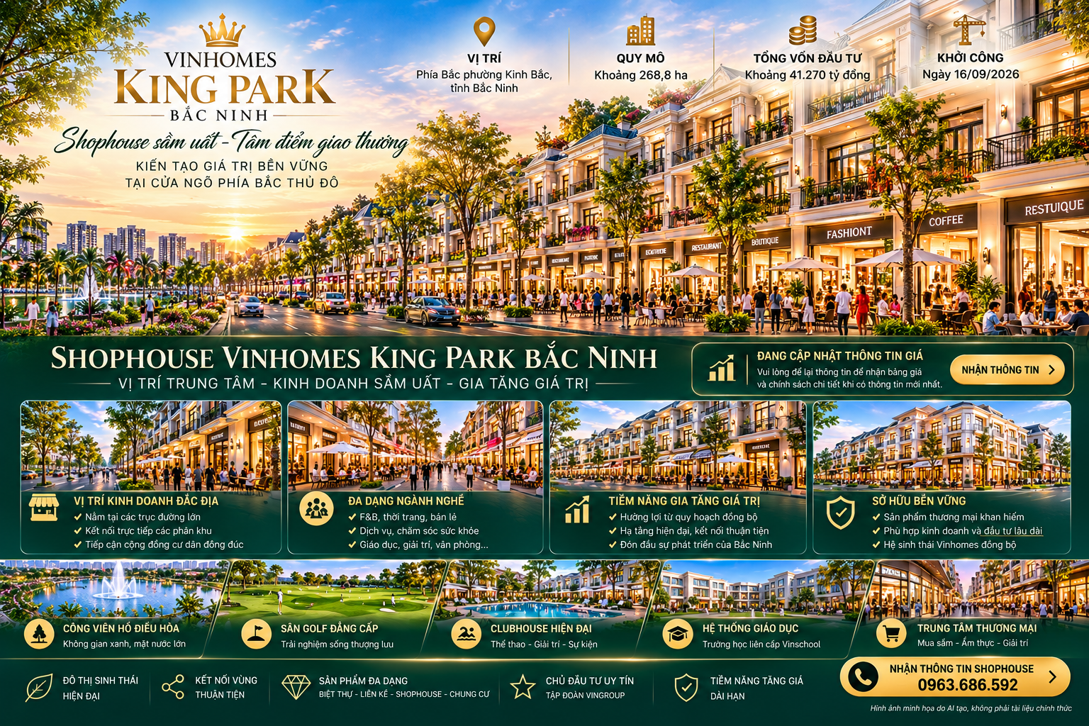 Shophouse Vinhomes King Park Bắc Ninh - hình ảnh minh họa