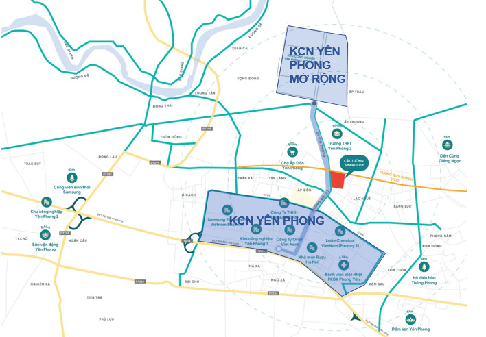 Vị trí Cát Tường Smart City