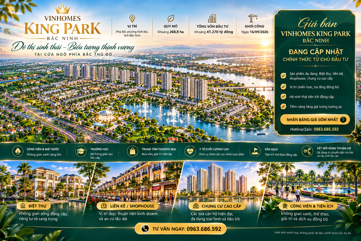 Giá Vinhomes King Park Bắc Ninh - hình ảnh minh họa